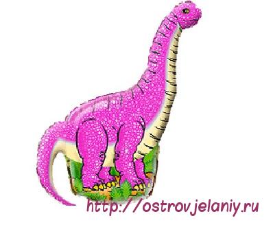 Воздушный шар (16&#039;&#039;/41 см) Мини-фигура, Динозавр диплодок, Фуше