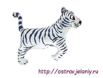 Шар (15&#039;&#039;/38 см) Мини-фигура, Тигр, Белый