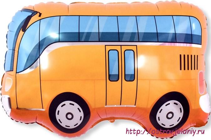 Шар (34&#039;&#039;/86 см) Фигура, Автобус, Оранжевый