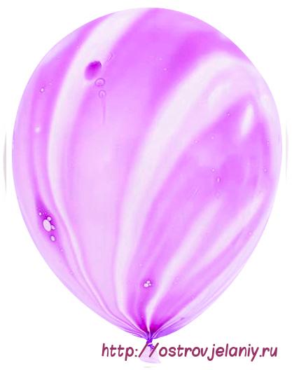 Шар (12&#039;&#039;/30 см) Фиолетовый, агат