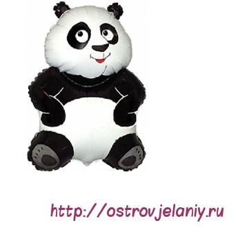 Шар (33&#039;&#039;/84 см) Фигура, Большая панда, Белый