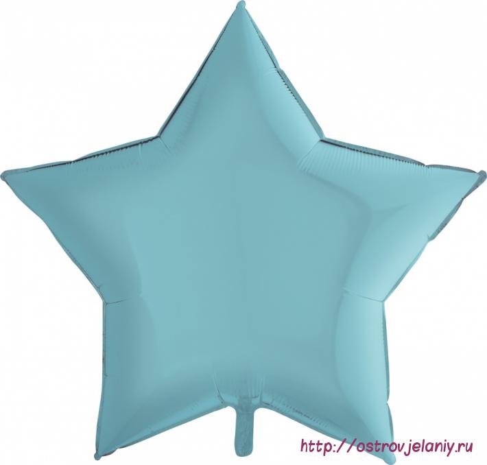 Шар (36&#039;&#039;/91 см) Звезда, Голубой