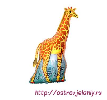 Шар (17&#039;&#039;/43 см) Мини-фигура, Жираф, Оранжевый