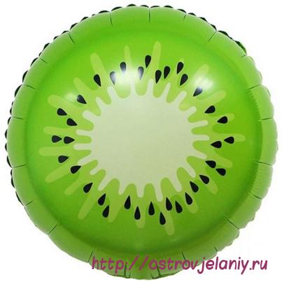 Воздушный шар (18&#039;&#039;/46 см) Круг, Киви, Зеленый