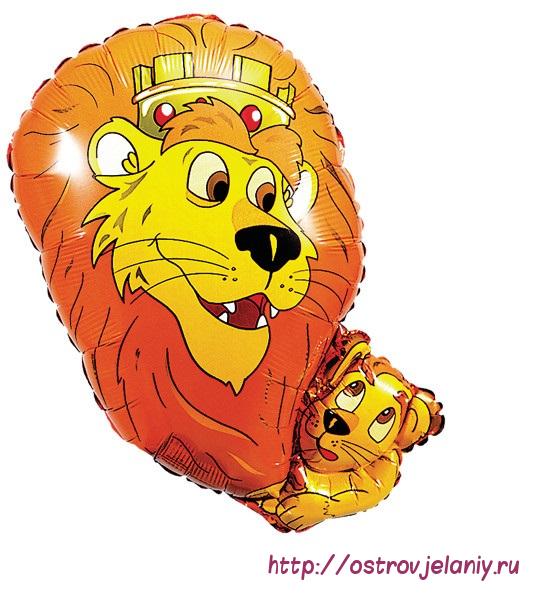 Воздушный шар (13&#039;&#039;/33 см) Мини-фигура, Король-лев, Желтый