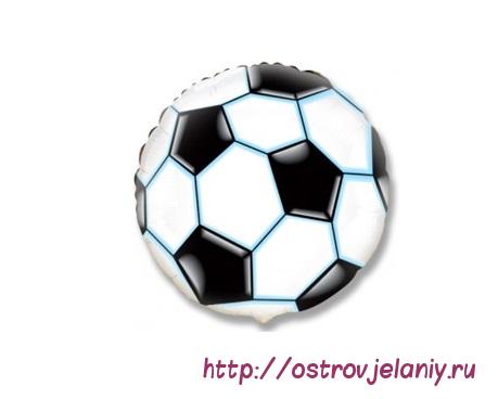 Воздушный шар (9&#039;&#039;/23 см) Мини-круг, Футбольный мяч, Черный