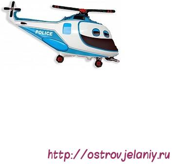 Шар (17&#039;&#039;/43 см) Мини-фигура, Полицейский вертолет