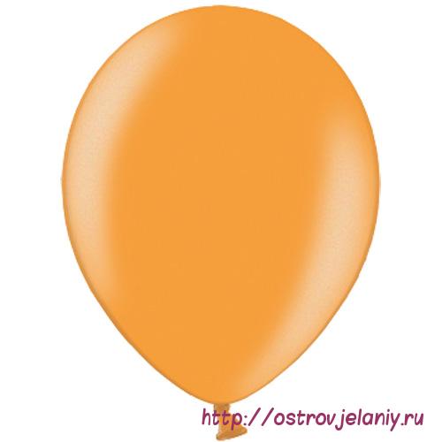 Шар (12&#039;&#039;/30 см) Оранжевый, металлик