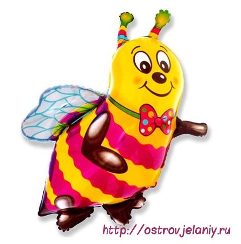 Воздушный шар (15&#039;&#039;/38 см) Мини-фигура, Пчела, Желтый