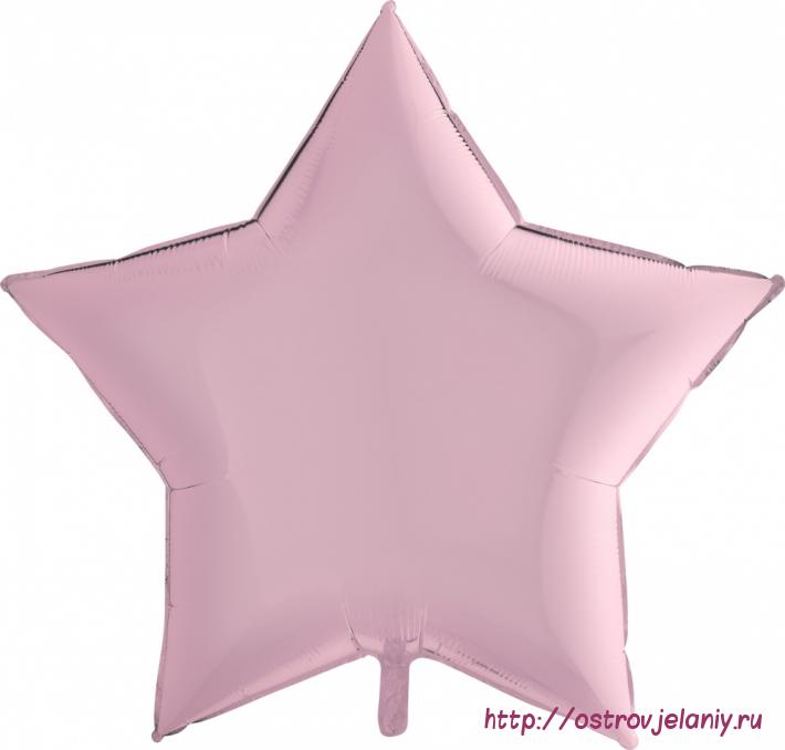 Шар (36&#039;&#039;/91 см) Звезда, Розовый