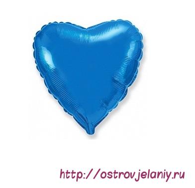Шар (32&#039;&#039;/81 см) Сердце, Синий