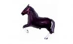 Воздушный шар (16''/41 см) Мини-фигура, Лошадь, Черный