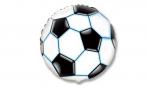 Воздушный шар (9''/23 см) Мини-круг, Футбольный мяч, Черный