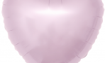 Шар (18''/46 см) Сердце, Светло-розовый